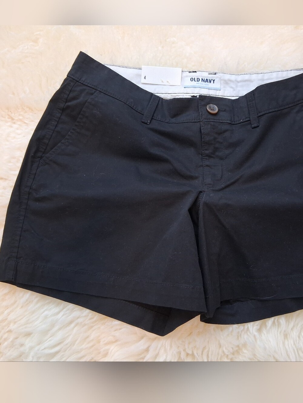 Old Navy Black Women’s Shorts with Cuffed Hem